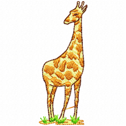 Giraffe Embroidery Design 11